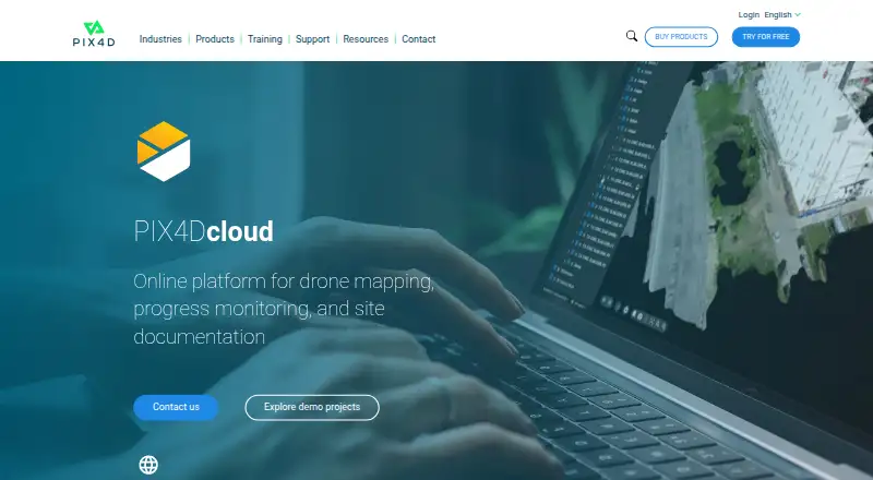 PIX4Dcloud's website