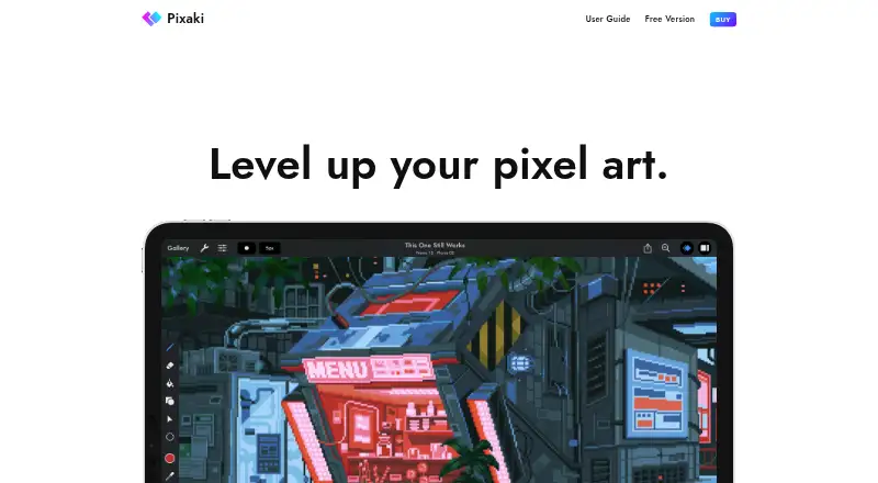 Pixaki's website