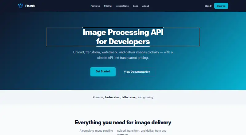 Pixault's website