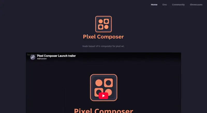 Pixel Composer's website