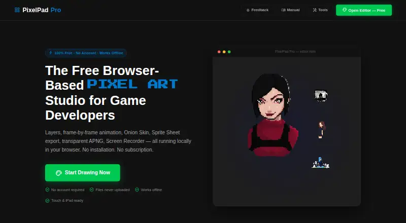 PixelPad Pro's website