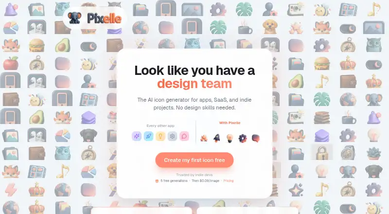 Pixelle's website