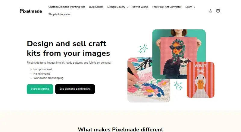 Pixelmade's website