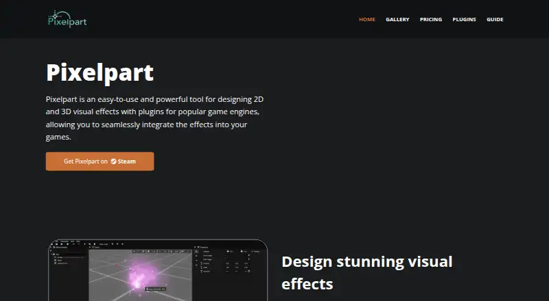 Pixelpart's website