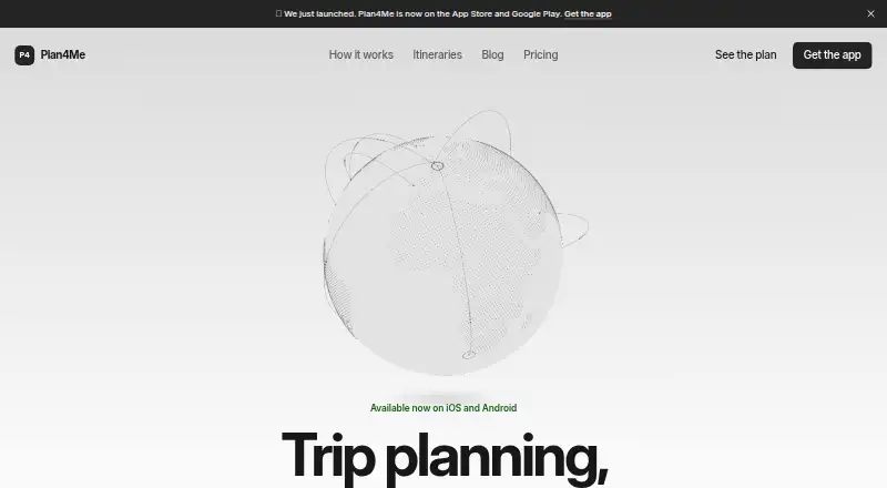 Plan4Me's website