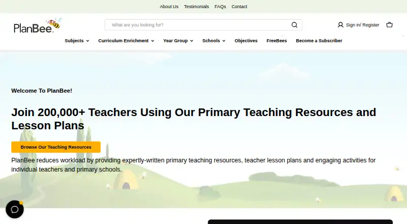 PlanBee's website