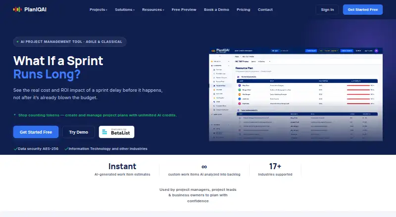 PlanIQAI's website