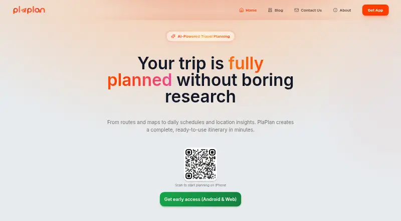 PlaPlan's website