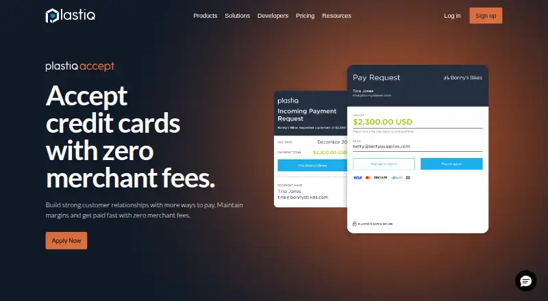 Plastiq's website