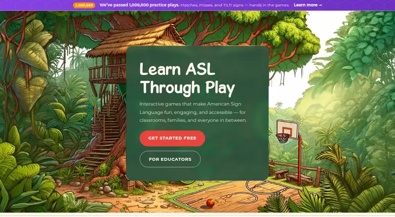 Play With ASL's website