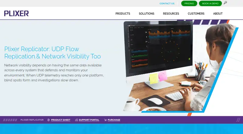 Plixer Replicator's website