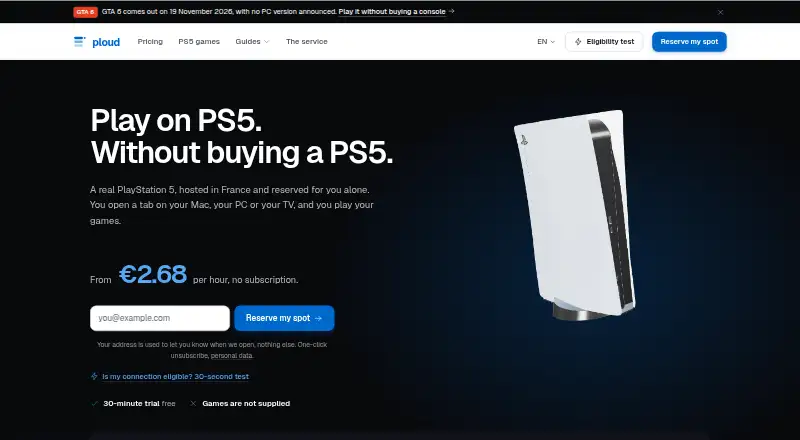 The Ploud homepage