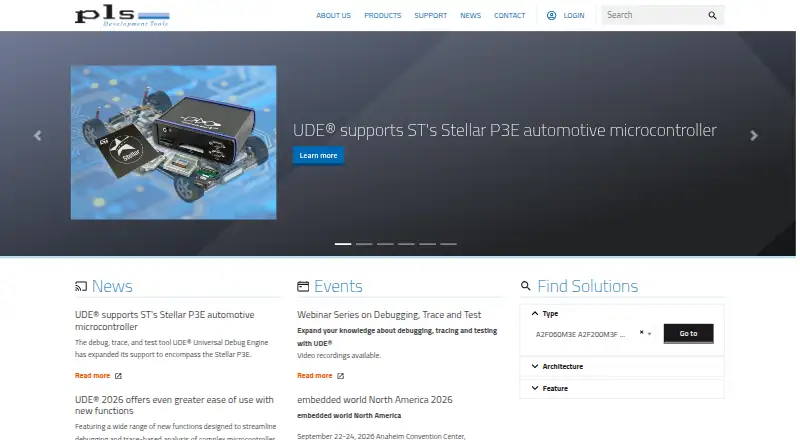 UDE Universal Debug Engine's website