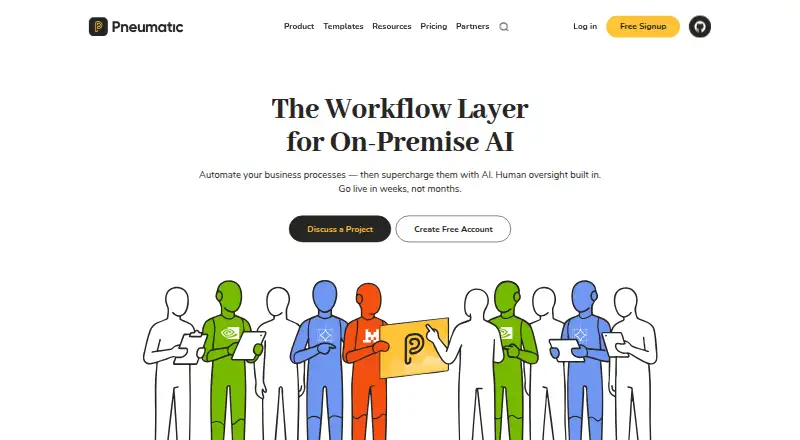 Pneumatic Workflow's website