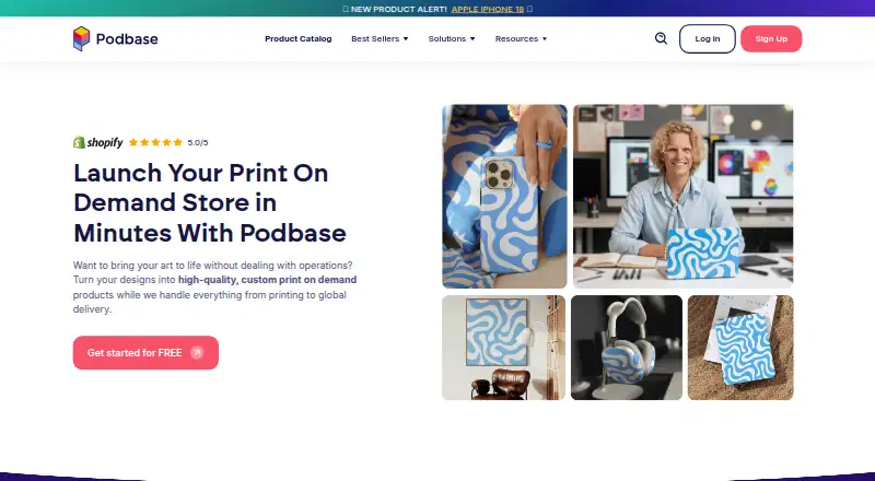 Podbase's website