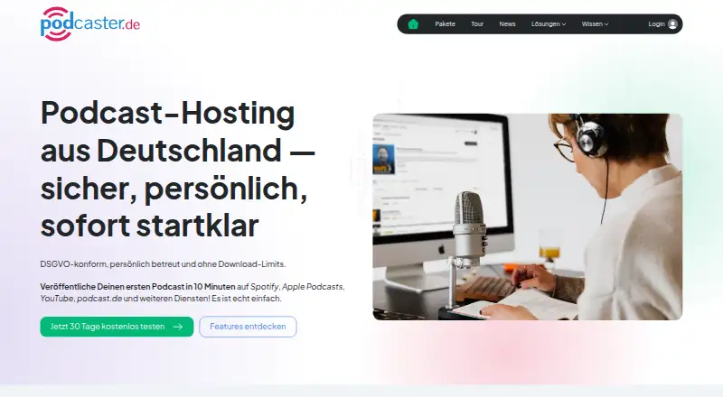 podcaster.de's website