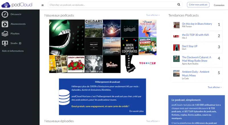 podCloud's website