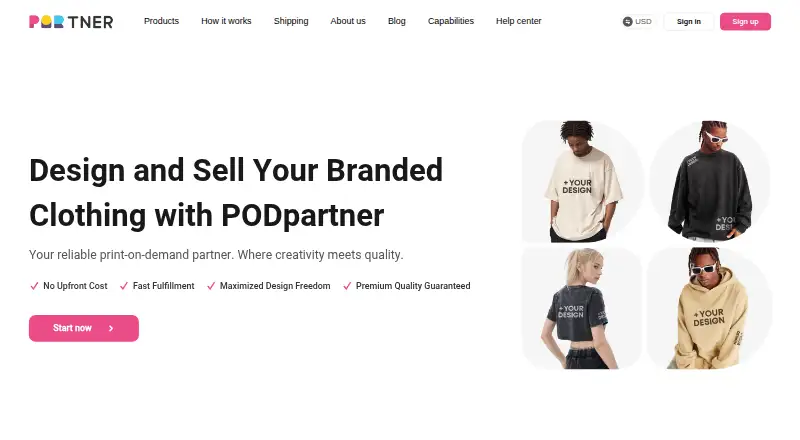 PODpartner's website