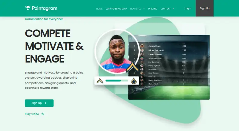 Pointagram's website