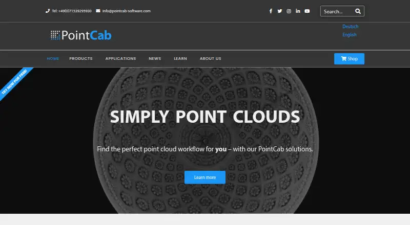 PointCab Origins's website