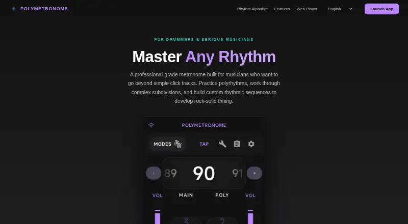 PolyMetronome's website