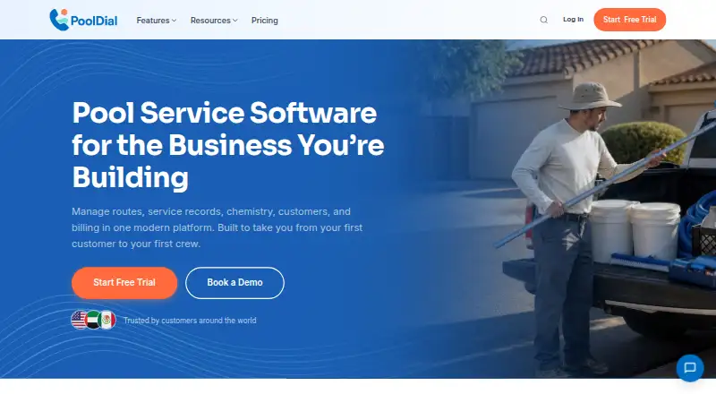 PoolDial's website