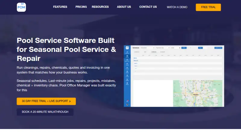 Pool Office Manager's website