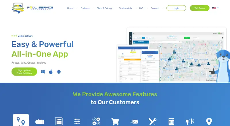 Pool Service Software (PSS)'s website