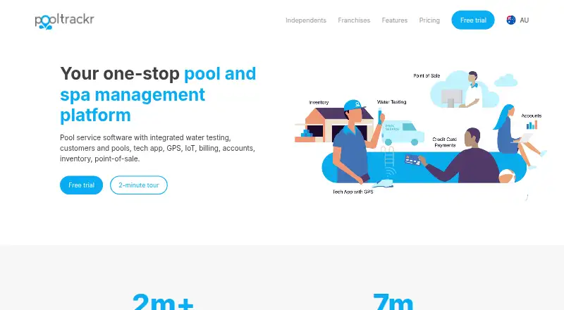 Pooltrackr's website