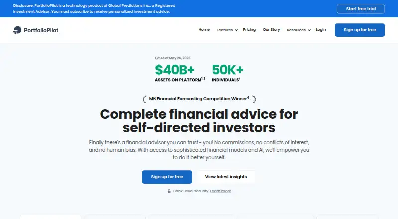 PortfolioPilot's website