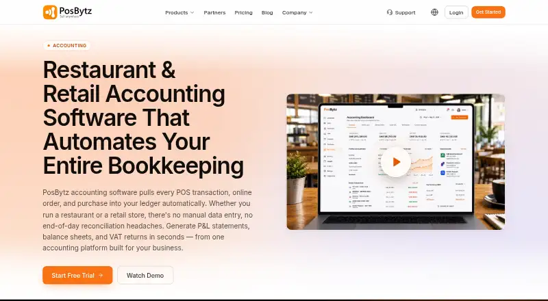 PosBytz Accounting's website