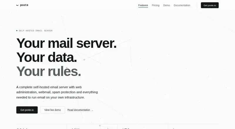 poste.io's website