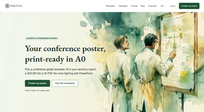 Folio Poster's website