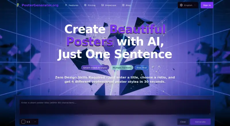 PosterGenerator.org's website