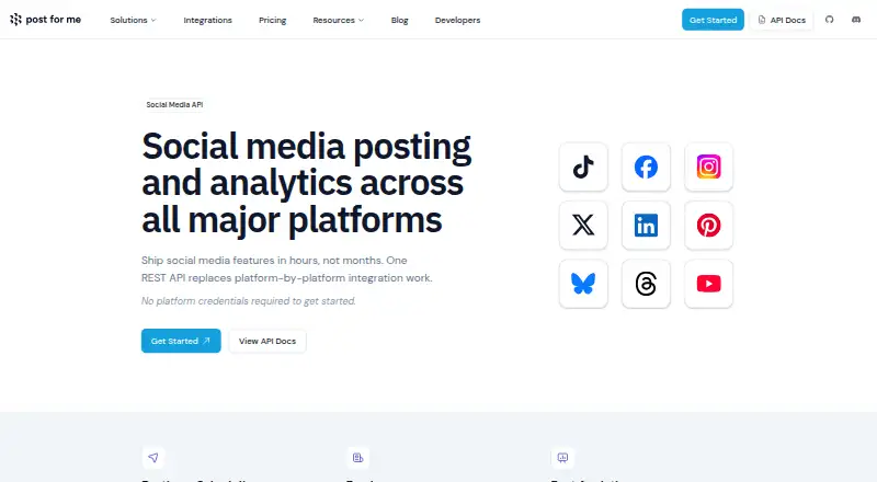 Post for Me's website