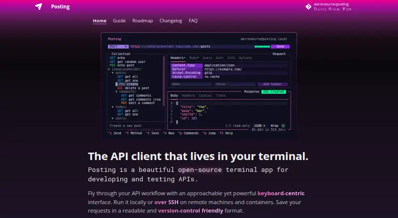 Posting's website