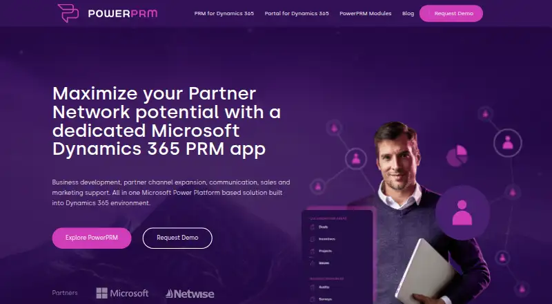 PowerPRM's website