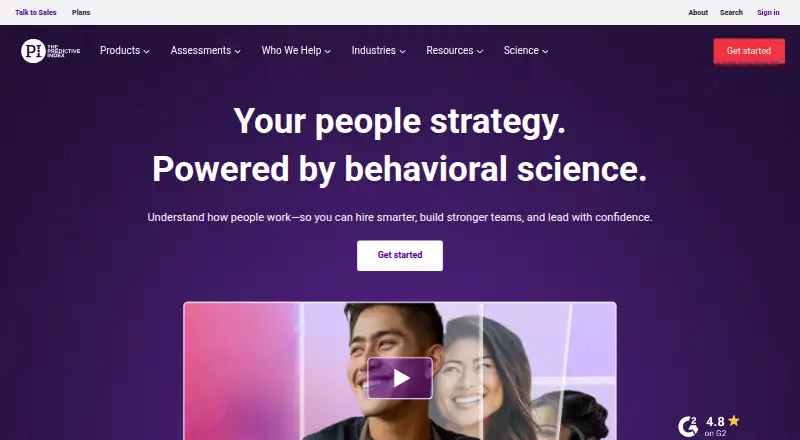 The The Predictive Index homepage