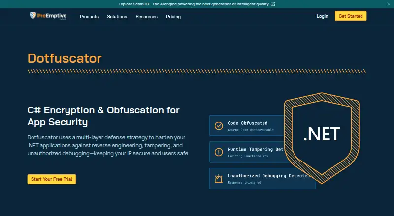 Dotfuscator's website