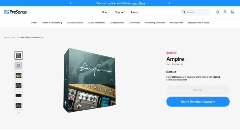 Ampire's website