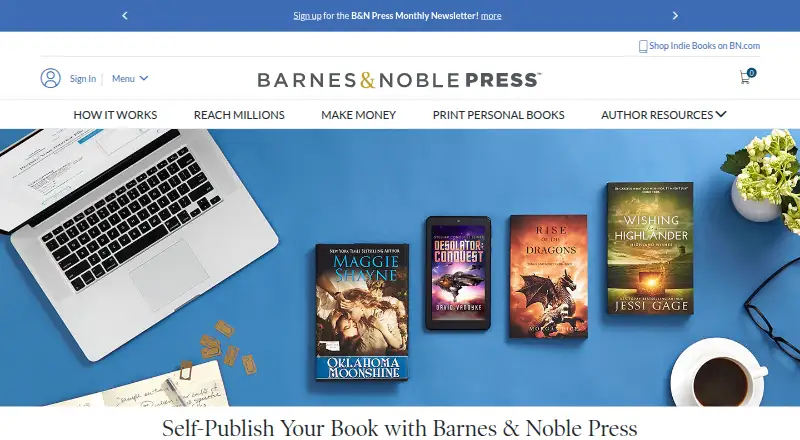 Barnes & Noble Press's website