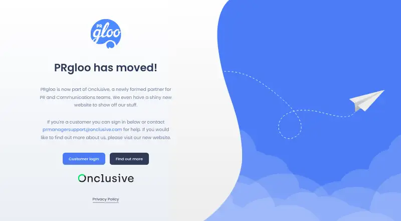 PRgloo's website
