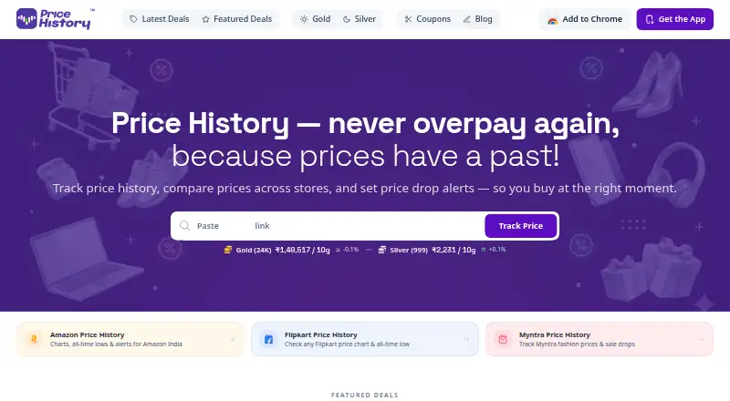 PriceHistoryApp's website