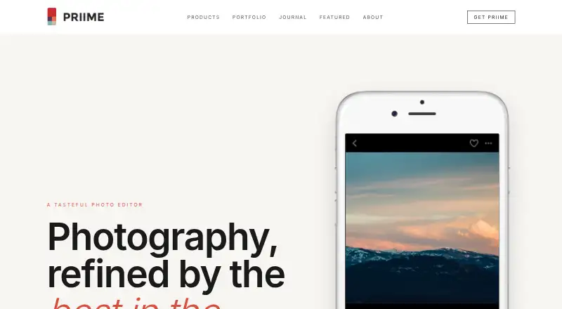 Priime's website