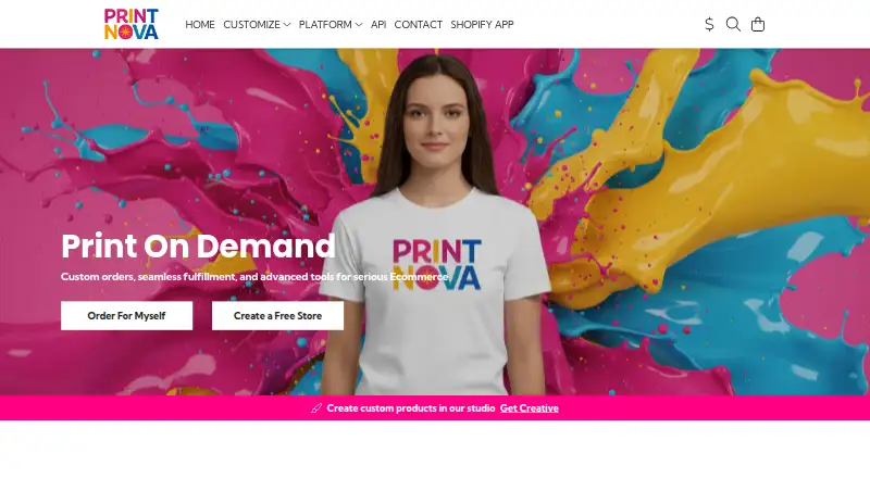 Print Nova's website