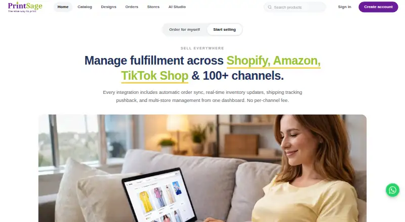 PrintSage's website