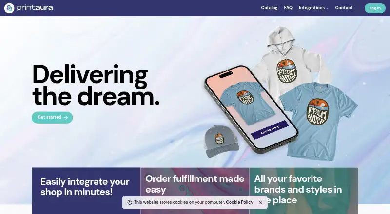 Print Aura's website