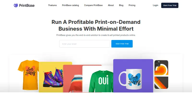 PrintBase's website