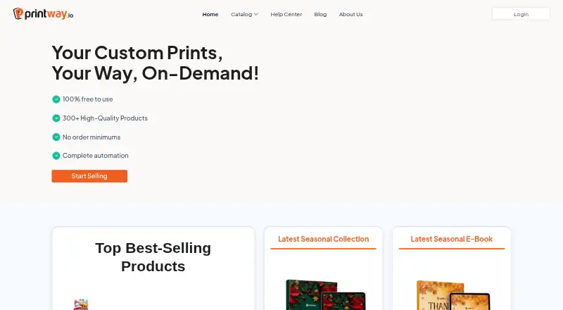Printway.io's website