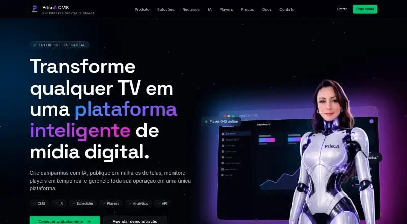 PrIscA CMS's website